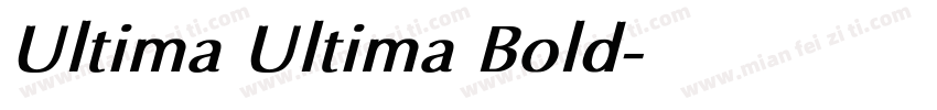 Ultima Ultima Bold字体转换